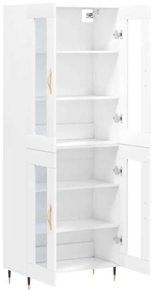 Armário alto 69,5x34x180 cm derivados de madeira branco