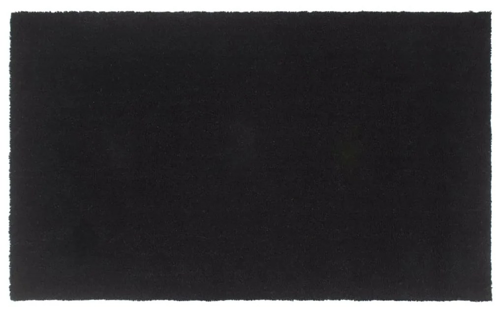 vidaXL Tapete de porta 90x150 cm fibra de coco tufada preto