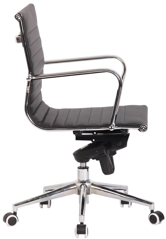 Cadeira de escritório ROTERDAM, giratório, pele sintética preta