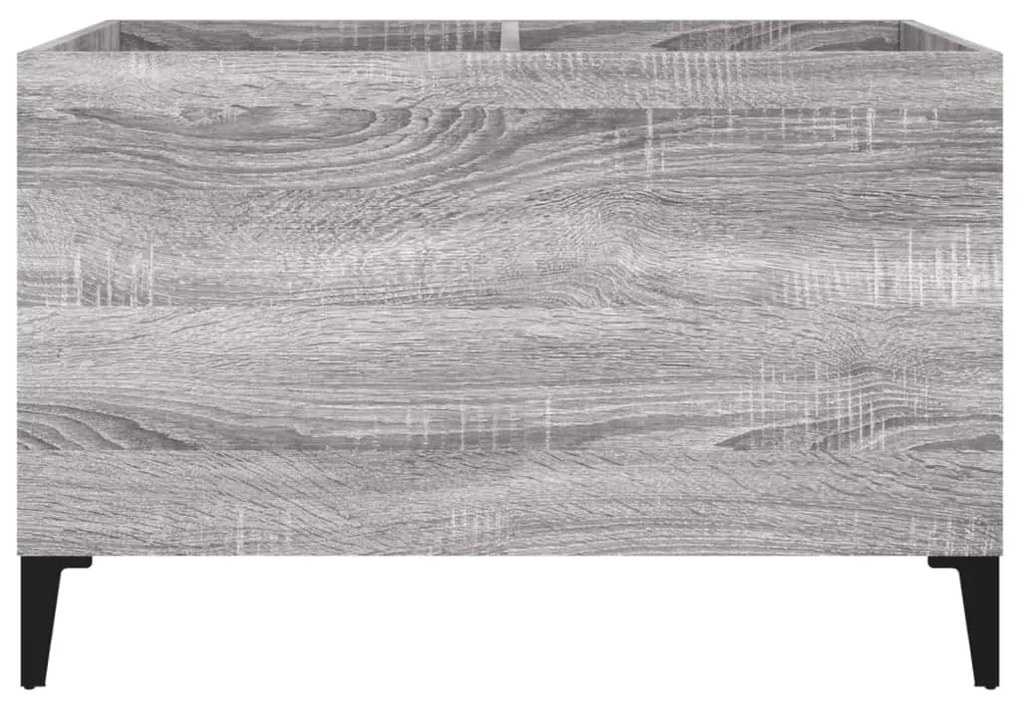Armário p/ discos 74,5x38x48 derivados madeira cinzento sonoma
