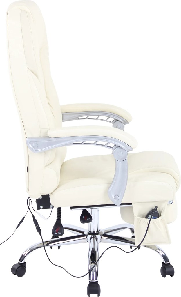 Cadeira de Escritório Pacific com função de massagem creme
