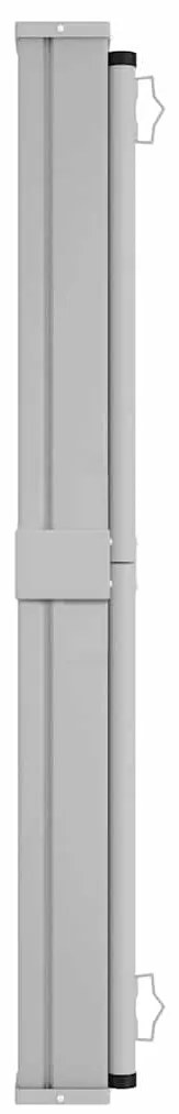 Toldo lateral retrátil para pátio 140x600 cm azul