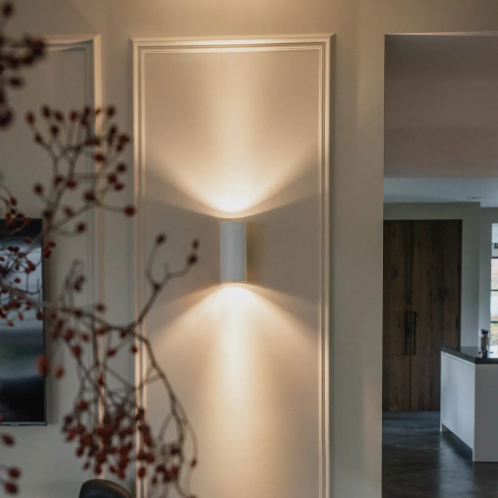 Candeeiro de parede design branco redondo - Sab