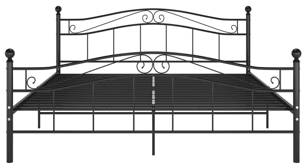 Estrutura de cama 160x200 cm metal preto