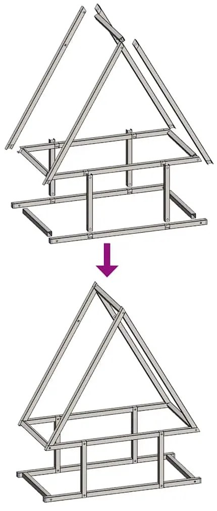Suporte para lenha 50x25x60 cm aço laminado a frio antracite