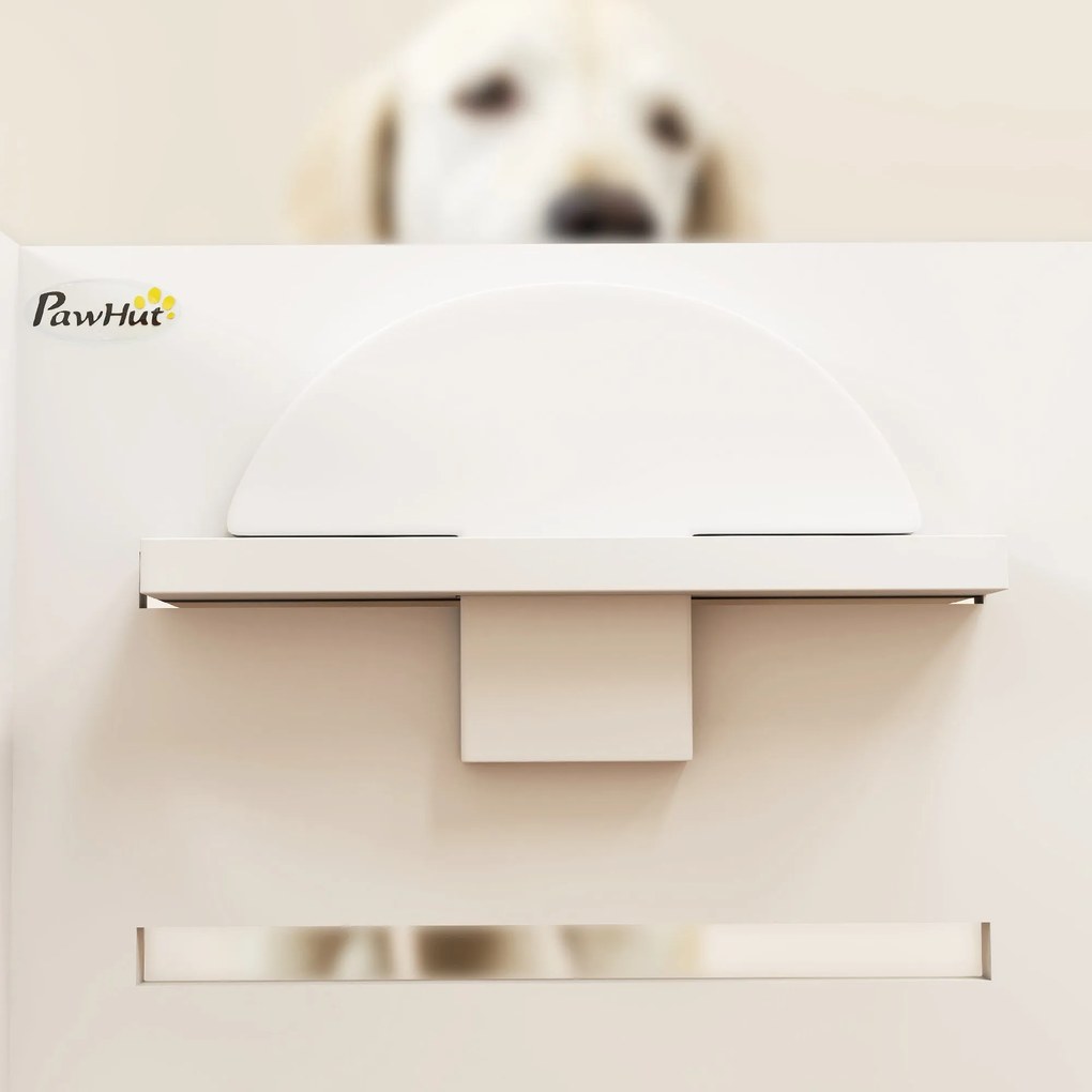 PawHut Comedouro para Cães Elevado Comedouro para Animais com 3 Altura