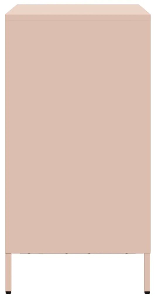Aparador 68x39x73,5 cm aço laminado a frio rosa