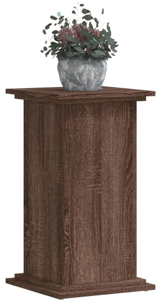 Suporte p/ plantas 33x33x60 cm deriv. madeira carvalho castanho