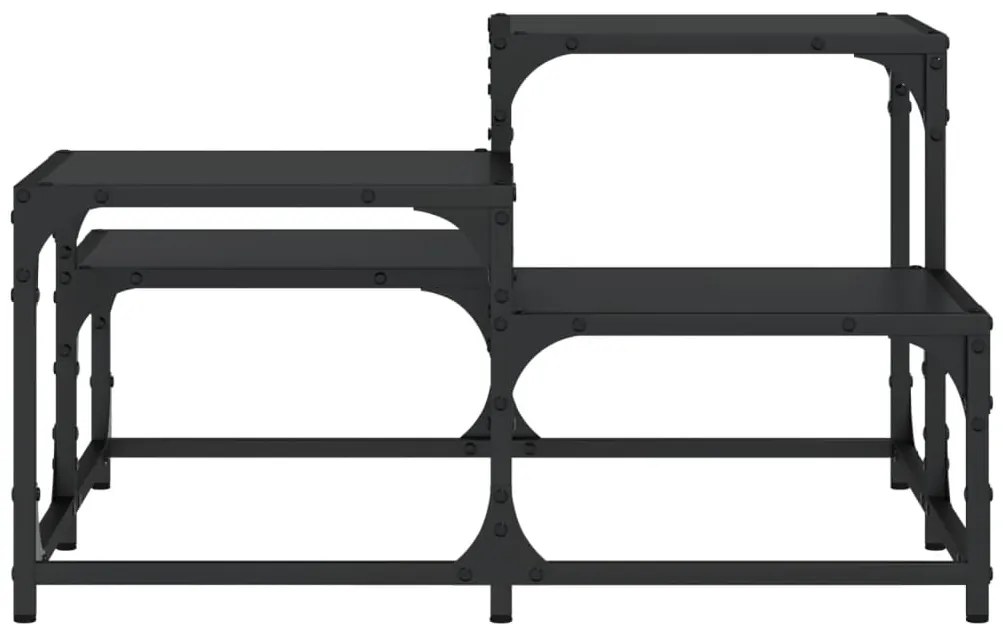 Mesa de centro 68x68x40 cm derivados de madeira preto