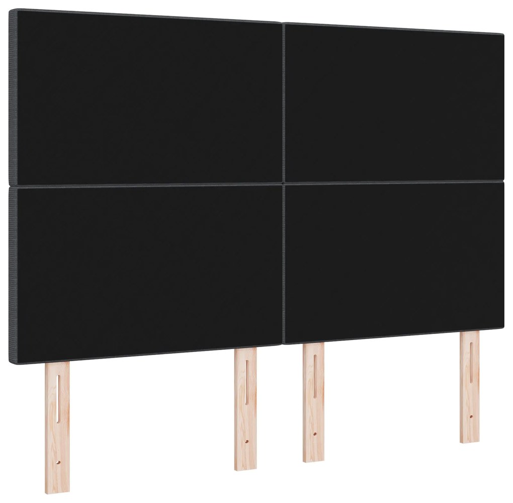 Cabeceira vidaXL Design Simples Cinza Escuro 140 cm Tecido de Corduroy