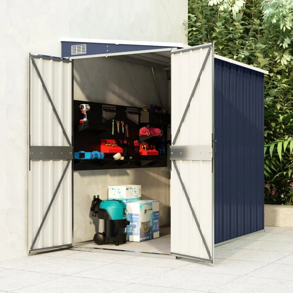 316223 vidaXL Abrigo suspenso para jardim 118x194x178 cm aço antracite