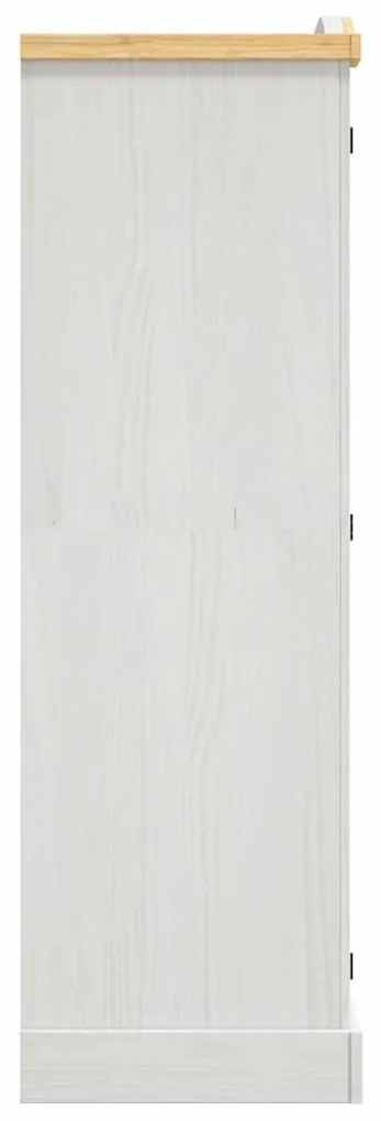 Roupeiro Corona Range pinho mexicano com 3 portas branco