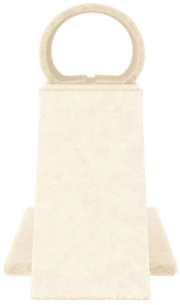Postes arranhadores p/ gatos c/ túnel e escada 55,5 cm creme