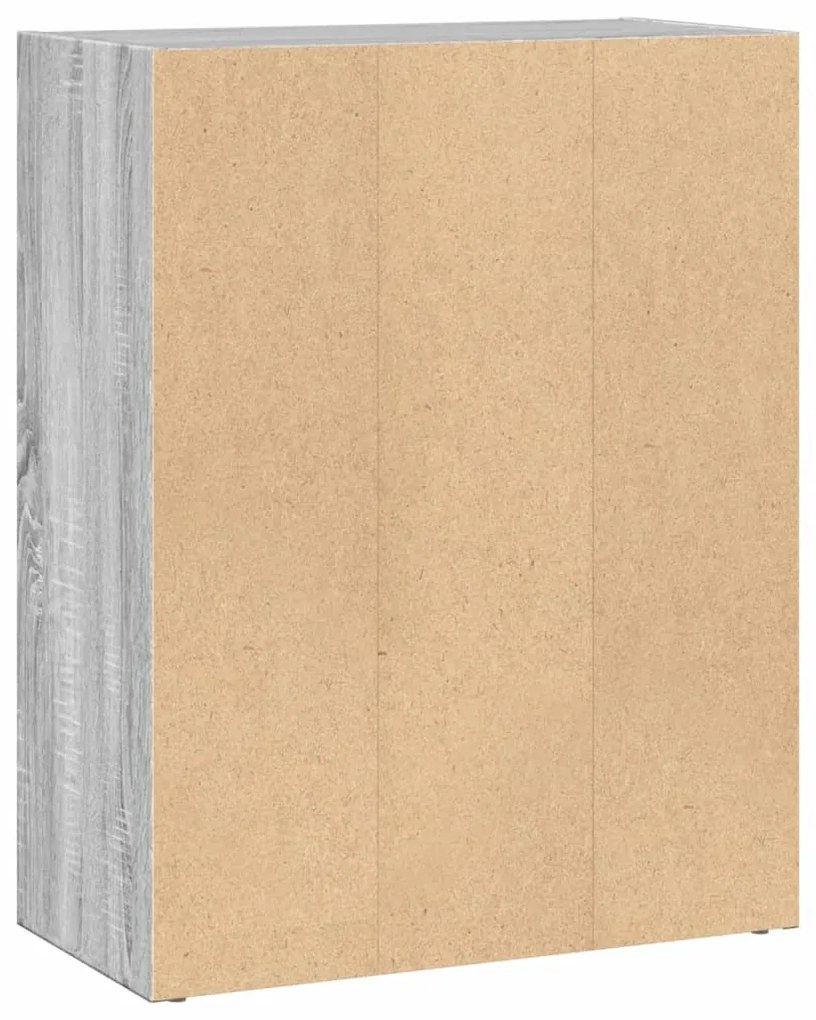 Estante 60x30x77 cm derivados de madeira cinzento sonoma