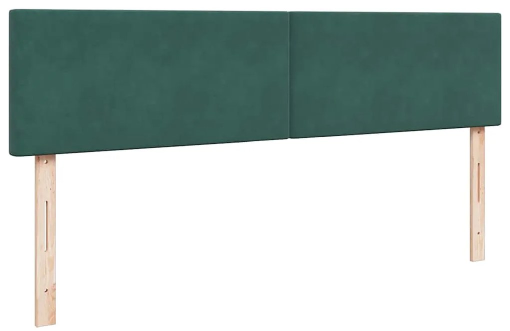 Estrutura de cama otomana com colchão 160x200 cm verde escuro