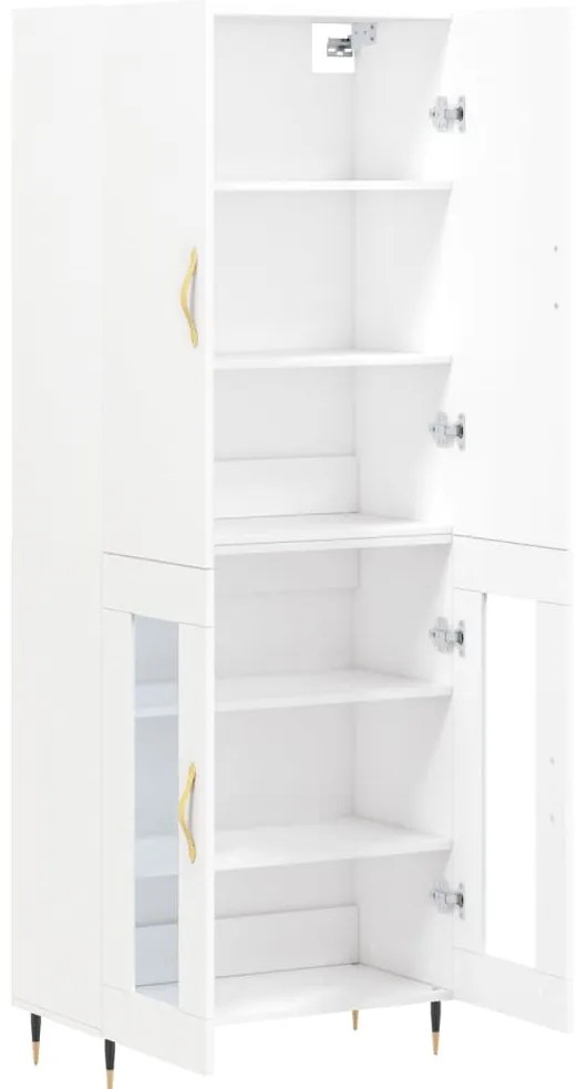 Armário alto 69,5x34x180 cm derivados de madeira branco