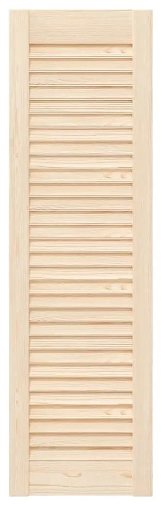 Portas de armário 2 pcs com design de persiana pinho maciço