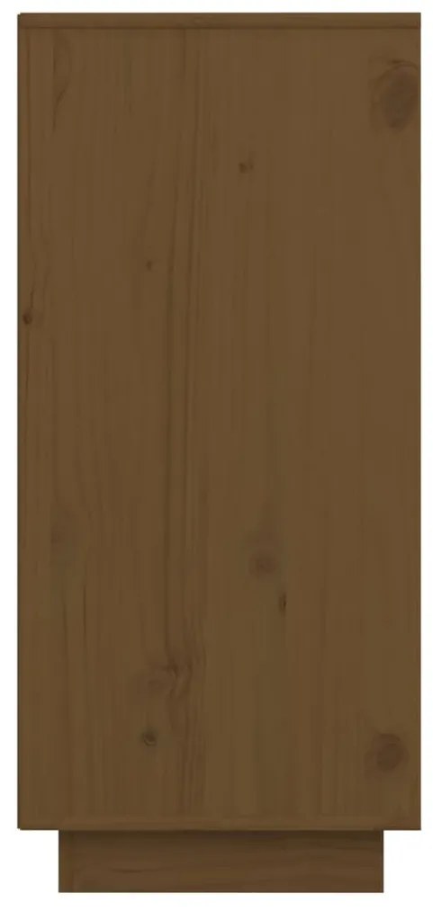 Aparador 60x34x75 cm madeira de pinho maciça castanho mel