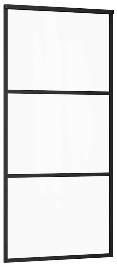 Porta deslizante c/ conj. ferragens 90x205cm vidro ESG/alumínio