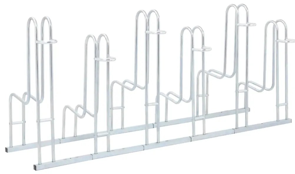 Suporte independente para 6 bicicletas aço galvanizado