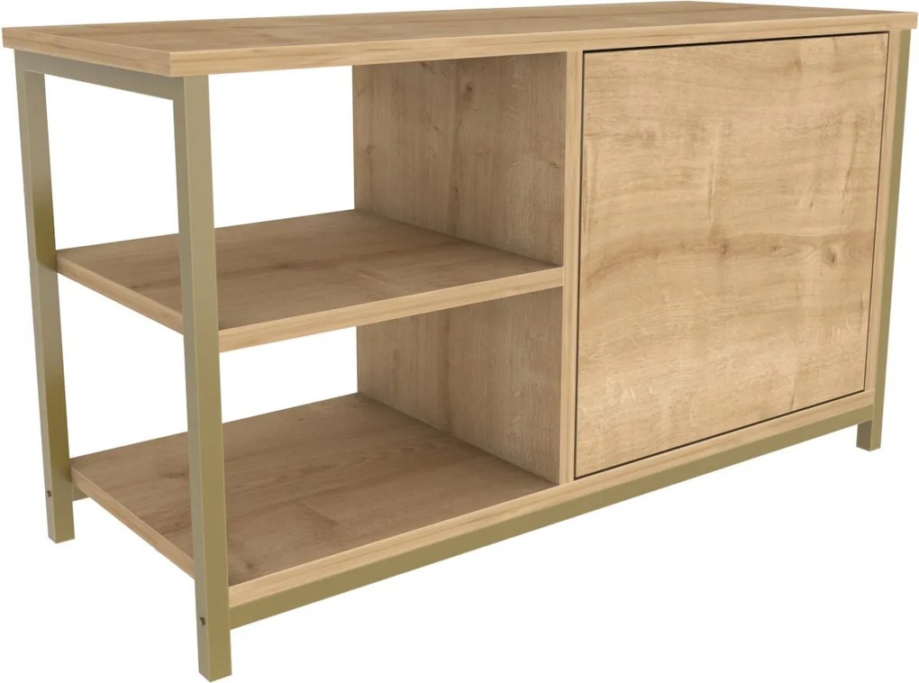 TV Stand Muskegon – Dourado Carvalho – 89,6 cm x 35,3 cm x 50,8 cm