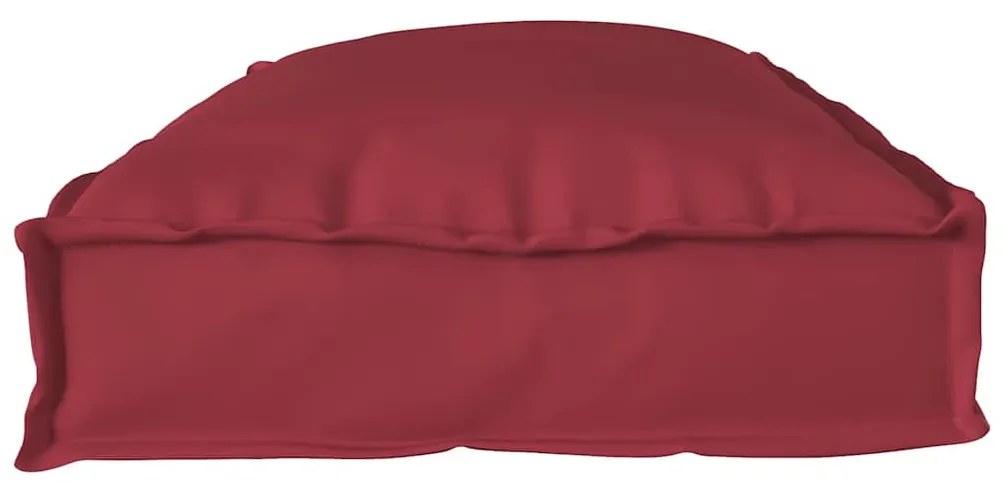 Almofadas para Palete , 2 pcs, Vermelho Vinho, 100 x 40 x 8 cm, Tecido