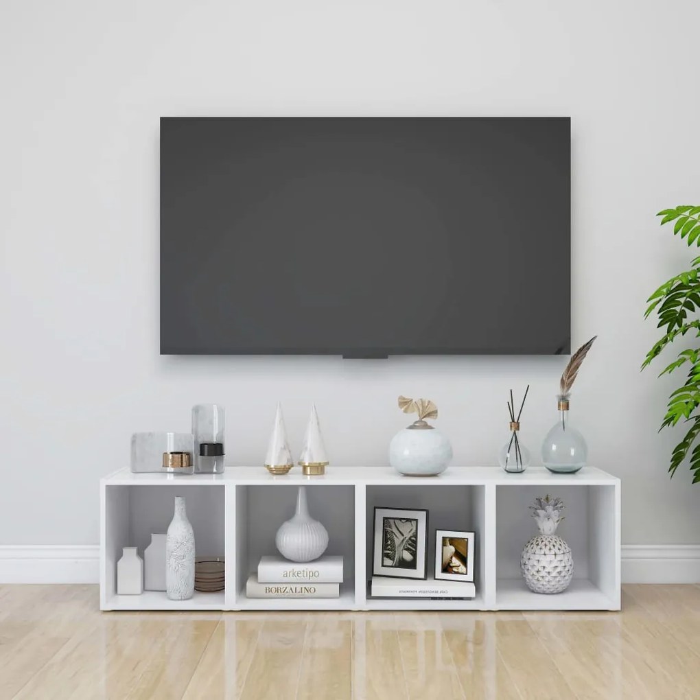 Móvel de TV 37x35x37 cm contraplacado branco