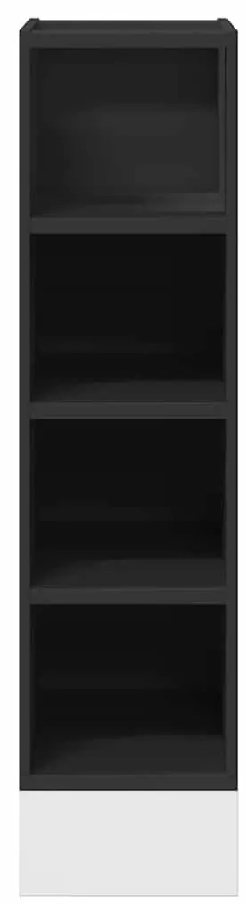 Armário inferior “Riga” 20x44,5x81,5 cm contraplacado preto