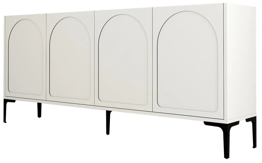 Console Lyon – Cream e Black – 180 cm x 79 cm x 35 cm