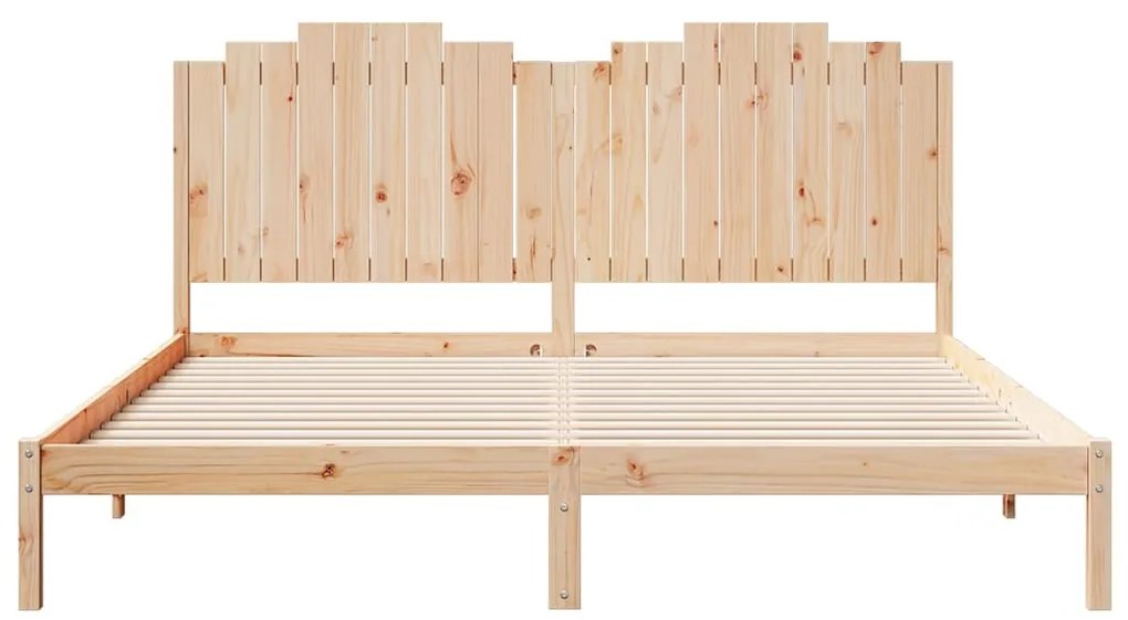 Cama extra longa sem colchão 180x210 cm madeira maciça