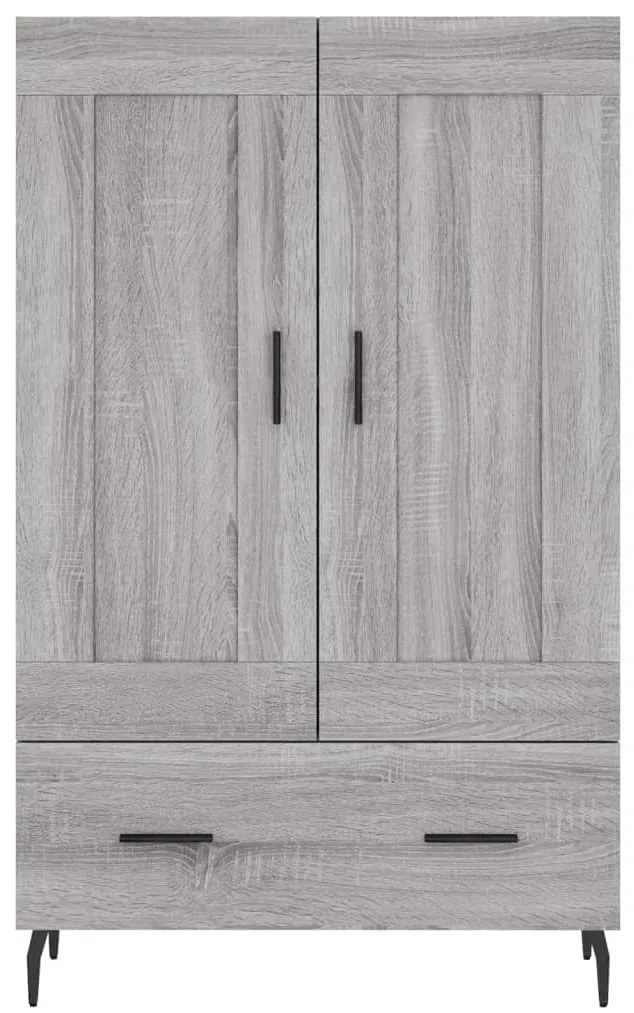 Armário alto derivados de madeira 69,5x31x115cm cinza sonoma