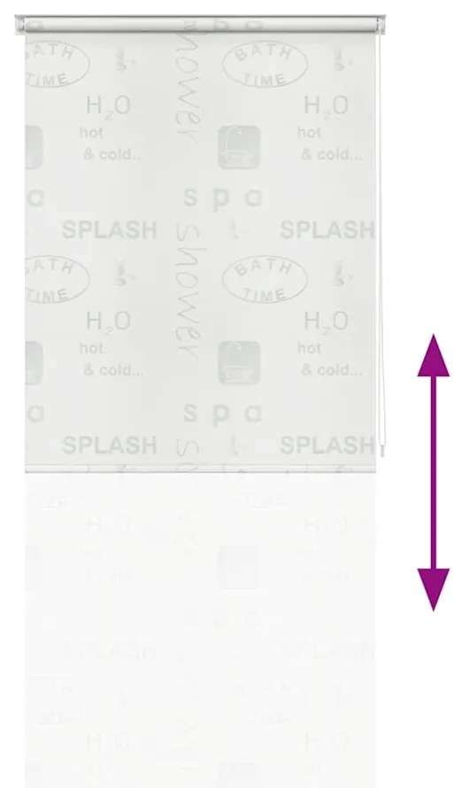 Estore de role para o duche 100x240 cm Splash