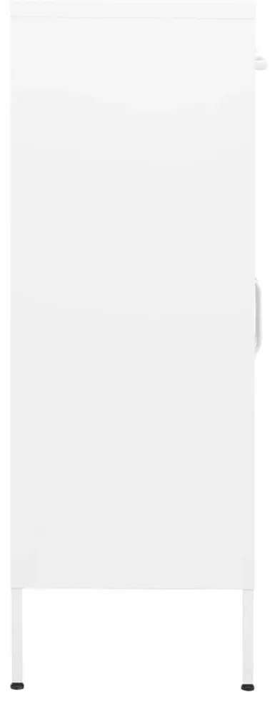 Armário de arrumação aço 80x35x101,5 cm branco