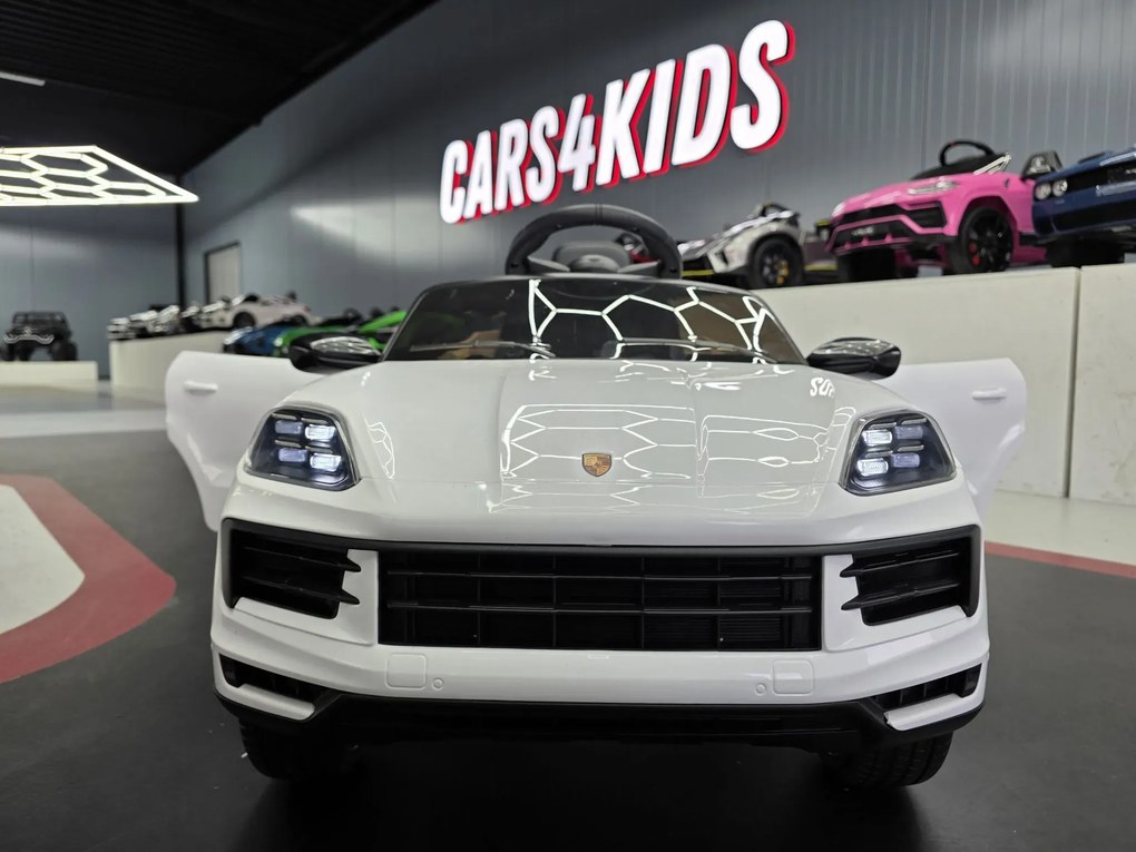 Carro Infantil bateria 12V Porsche Cayenne, pneus EVA Branco