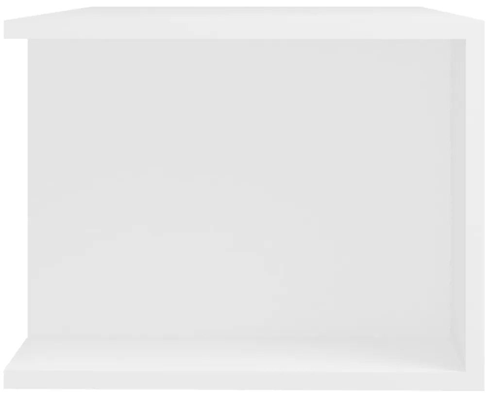 Móvel de TV com luzes LED 90x39x30 cm branco