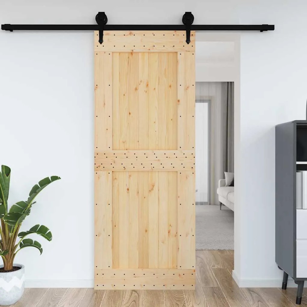 Porta NARVIK 90x210 cm madeira de pinho maciça