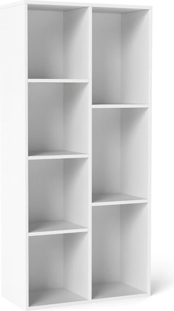 Estante sala, escritório com 7 cubos 49,5 cm x 23 cm x 106 cm vertical ou horizontal Branco