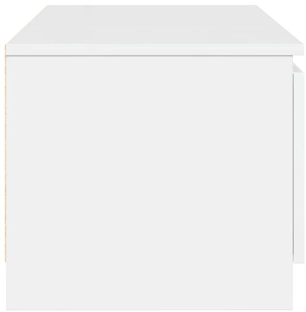 Móvel para TV 140x40x35,5cm derivados madeira branco brilhante