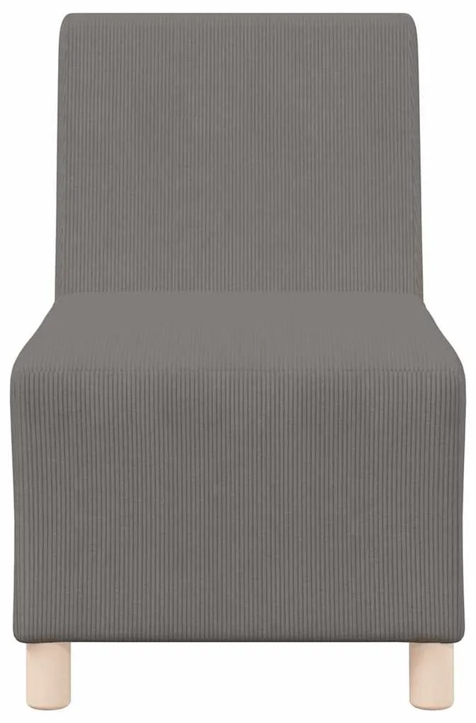 Sofá Chiar 3 pcs Cinzento-claro 55 x 74 x 82 cm