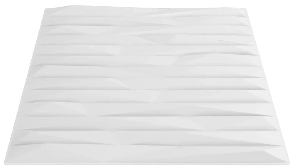 Painéis de parede 12 pcs 50x50 cm 3m² XPS pedra branco