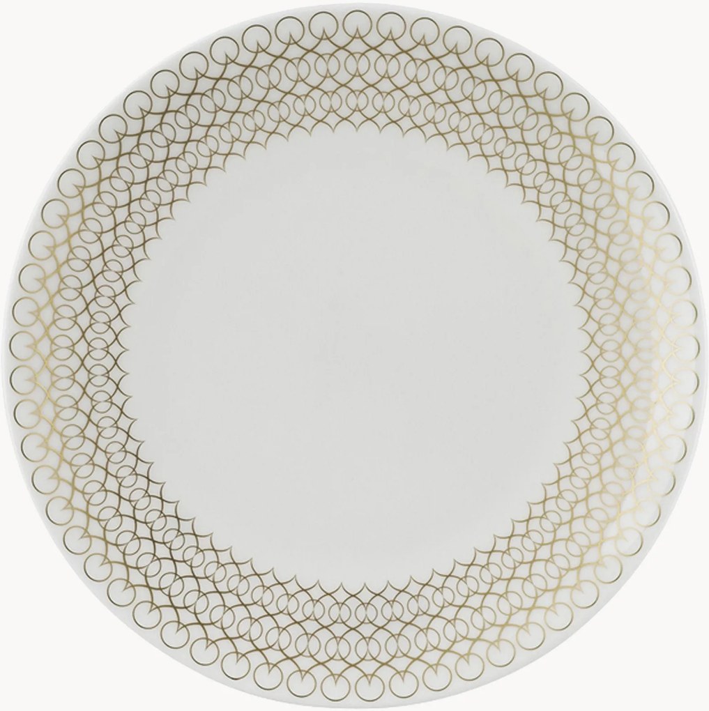 Pratos de sobremesa em porcelana fina Jade, conjunto de 6