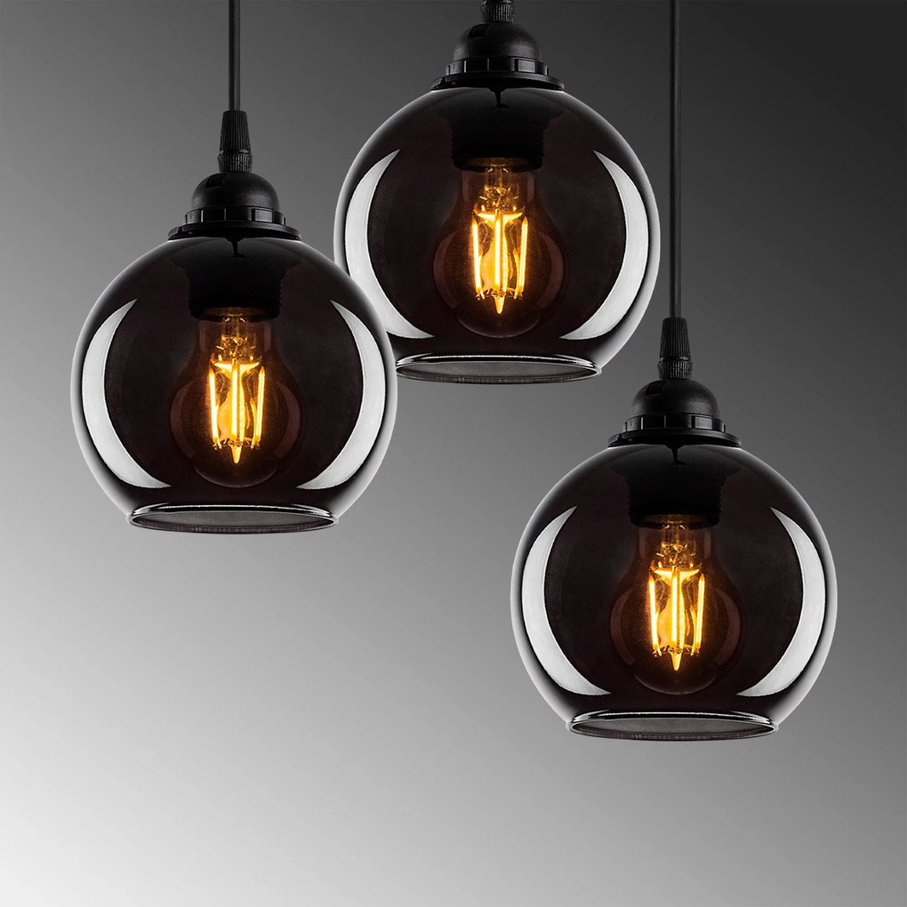 Chandelier Smoked – Fume – 40 x 40 cm