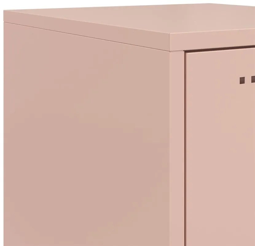 Aparador alto 36x39x123 cm aço rosa
