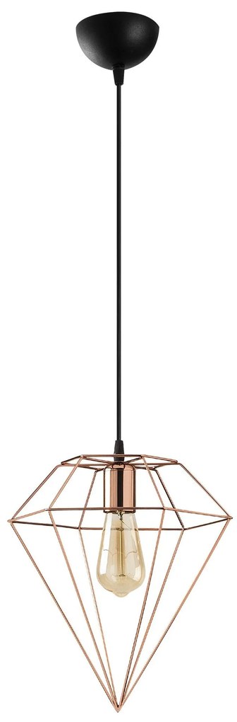 Candeeiro de Teto Elmas – Cobre – 30 x 30 cm