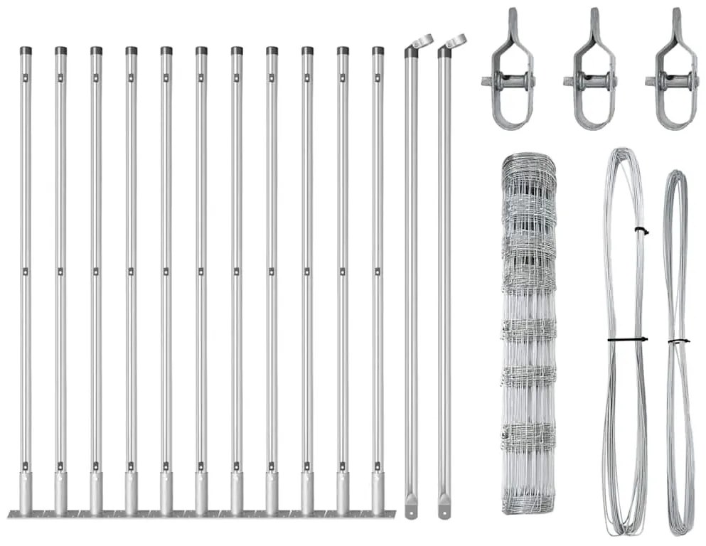 Cerca de Campo 1x25 m Aço Galvanizado