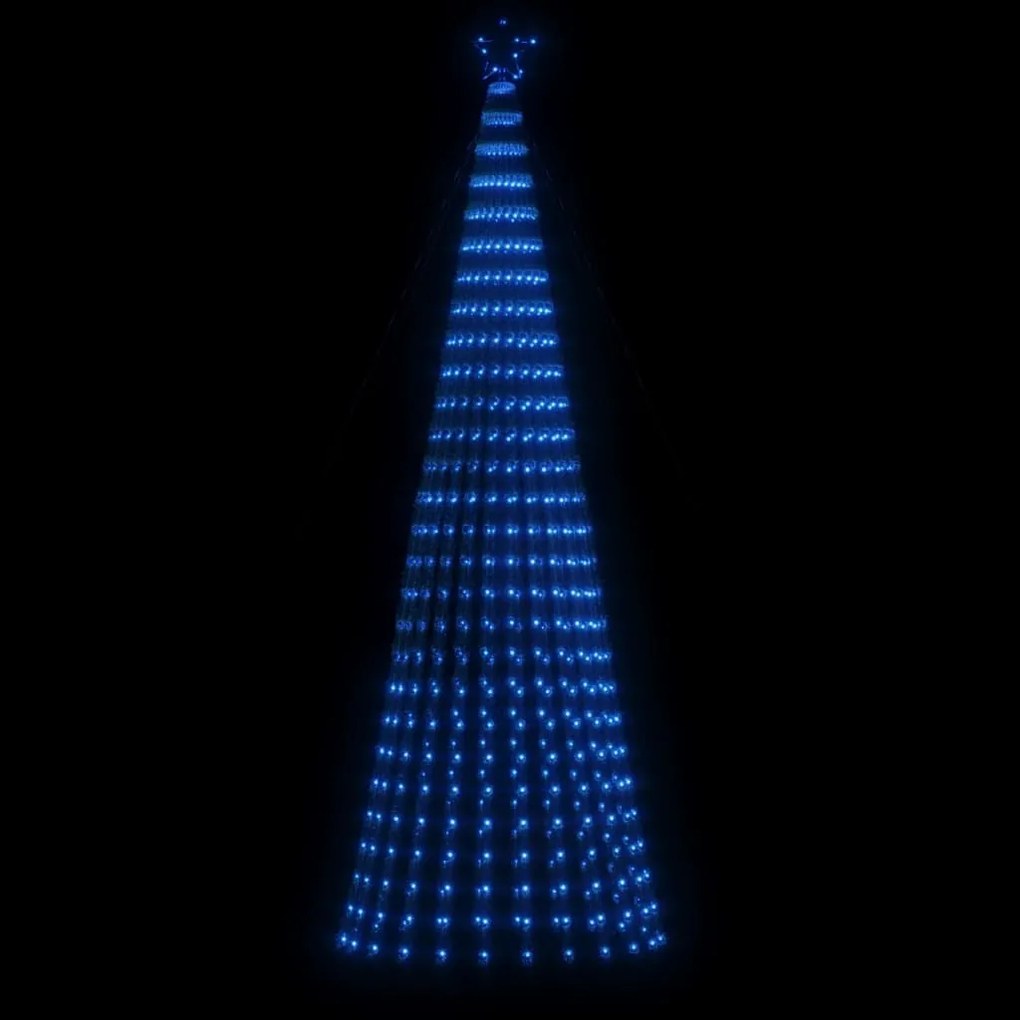 Iluminação p/ árvore de Natal cone 688 luzes LED 300 cm azul