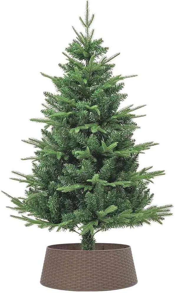 Saia para árvore de Natal Ø65x23 cm plástico castanho