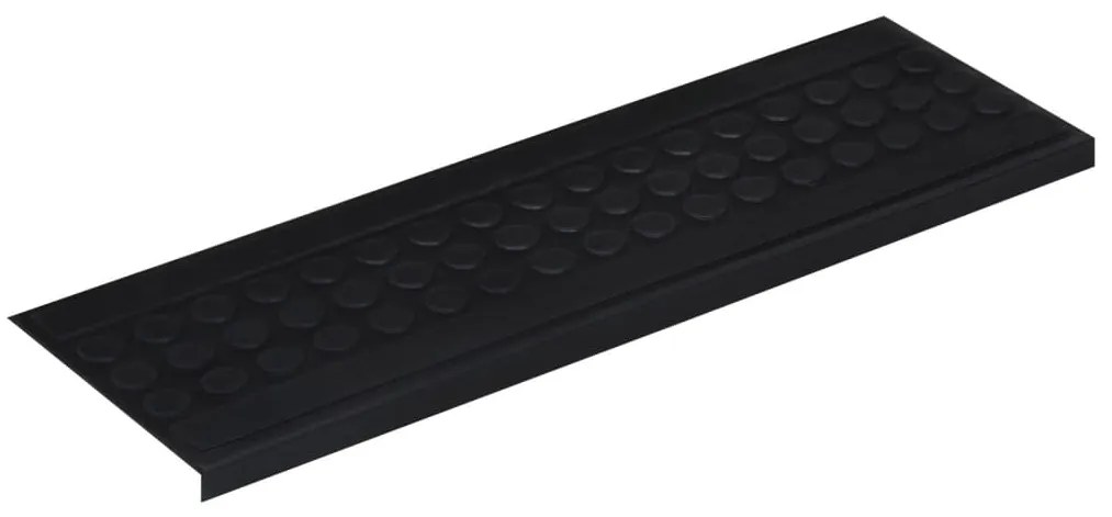 Tapetes para degraus de escada 10 pcs 25x75 cm borracha