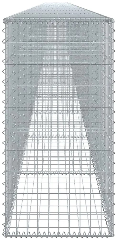 Cesto gabião com cobertura 1200x50x100 cm ferro galvanizado