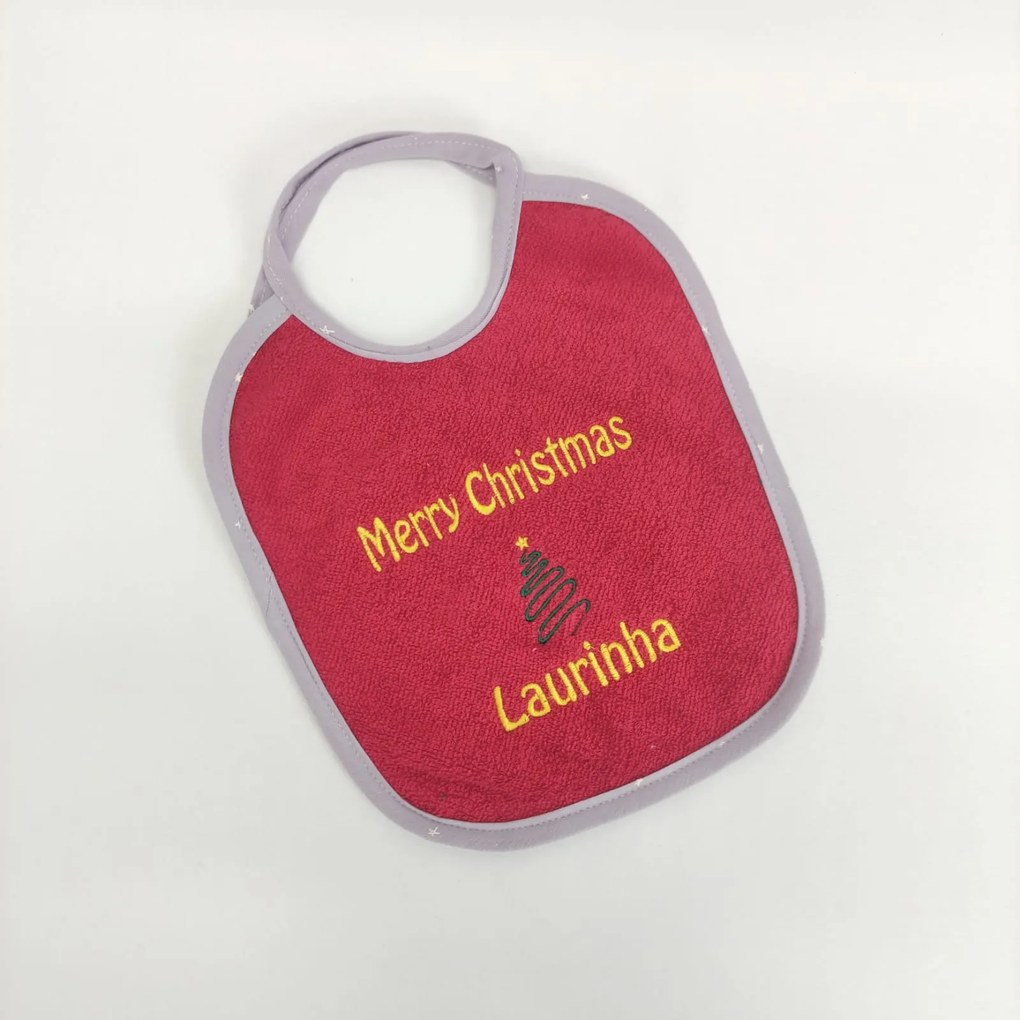 Babete Felpo Christmas Personalizado